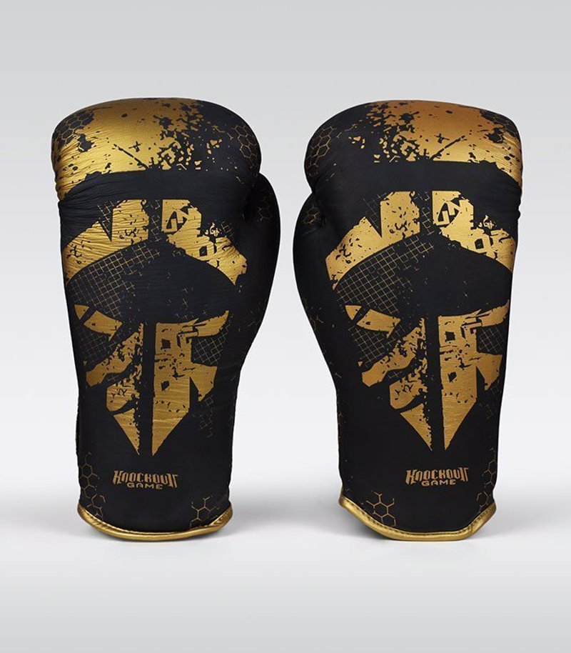 GroundGame Boxing Gloves Cage - Gold